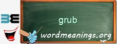 WordMeaning blackboard for grub